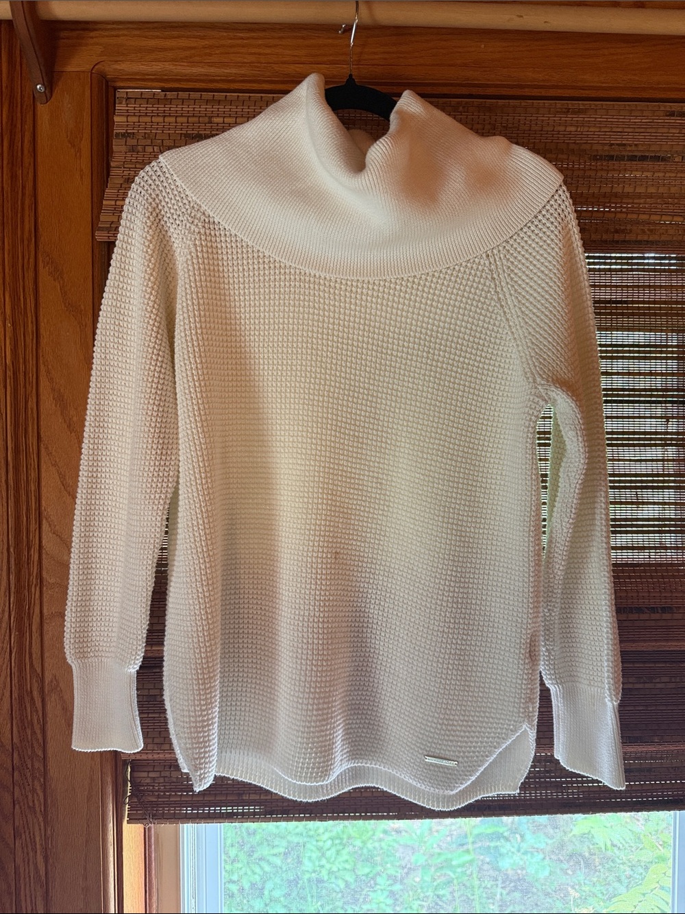 Michael Kors Cream Cowl Neck Knit Sweater